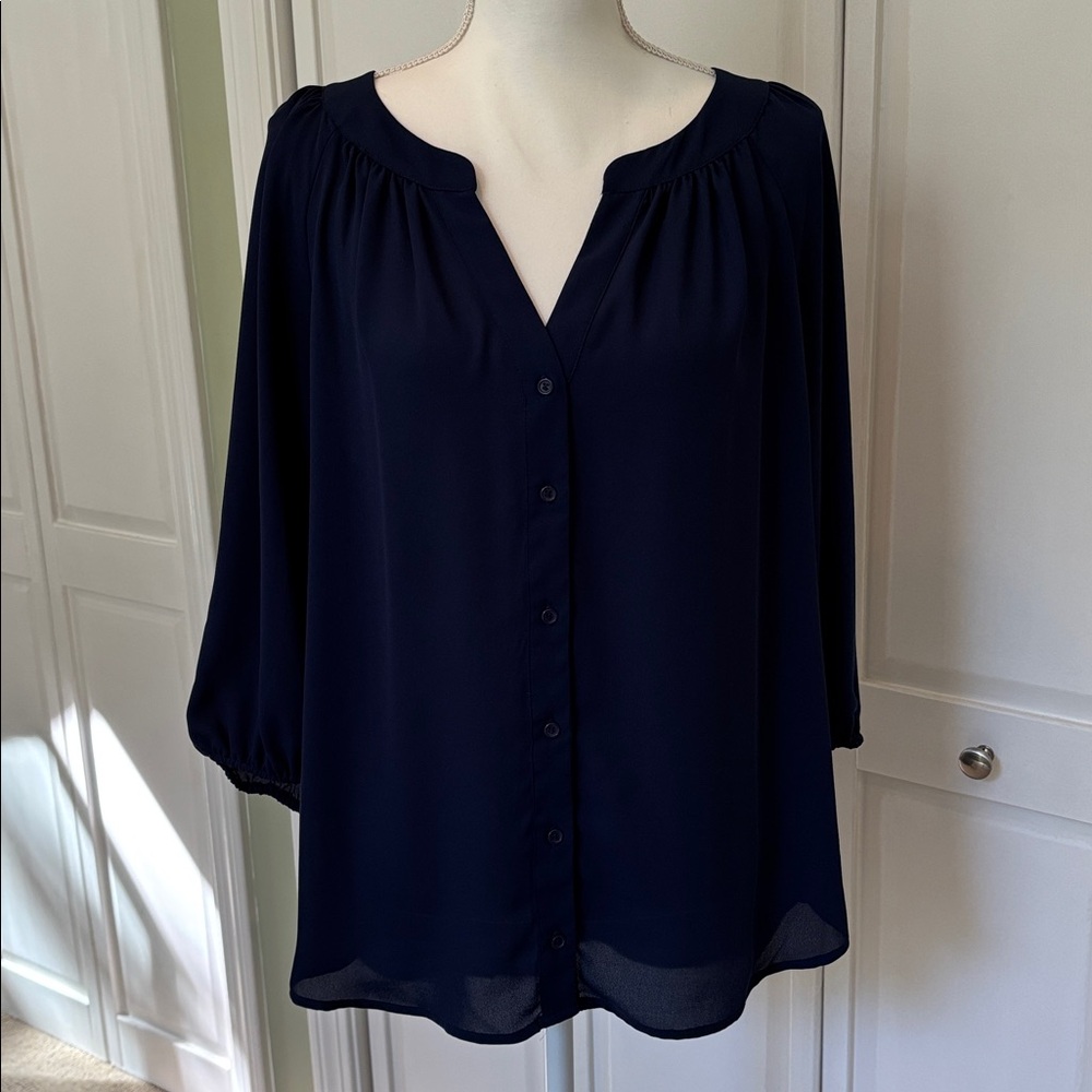 Pleione Midnight Blue Blouse